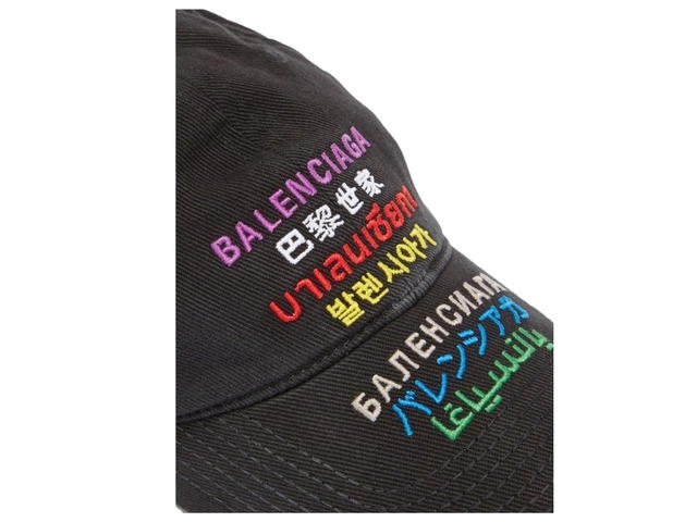 Balenciaga balenciaga language cap black - view 2