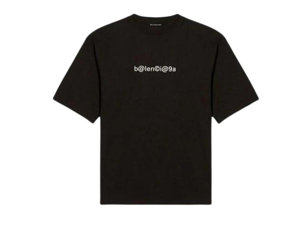 Balenciaga Balenciaga Large Fit Symbolic T-Shirt Black