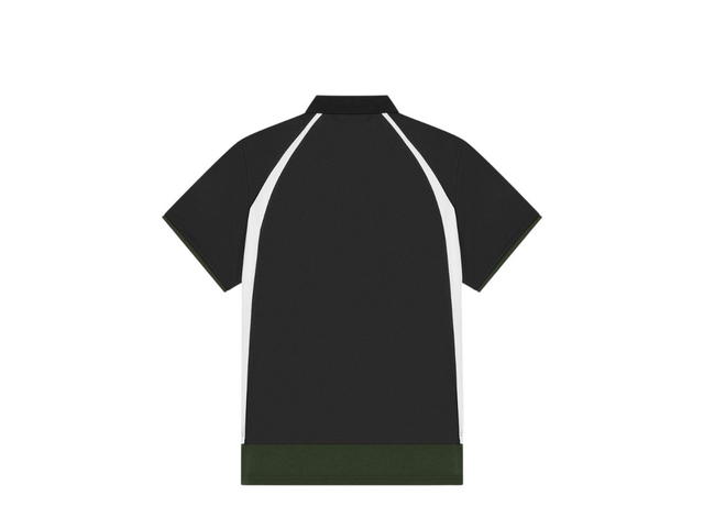 Balenciaga Balenciaga Layered Sport Polo In Black And Dark Green Cotton Pique - view 2
