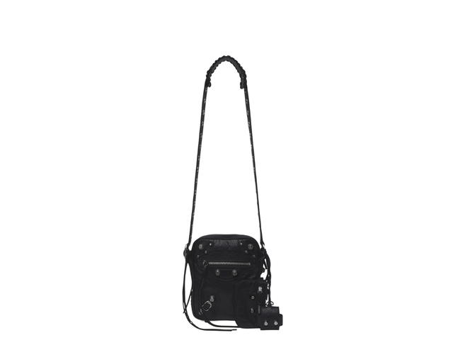 Balenciaga Balenciaga Le Cagole Men Crossbody Bag In Black Arena Lambskin With Aged-Silver Hardware - view 1