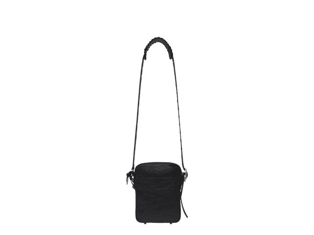 Balenciaga Balenciaga Le Cagole Men Crossbody Bag In Black Arena Lambskin With Aged-Silver Hardware - view 2
