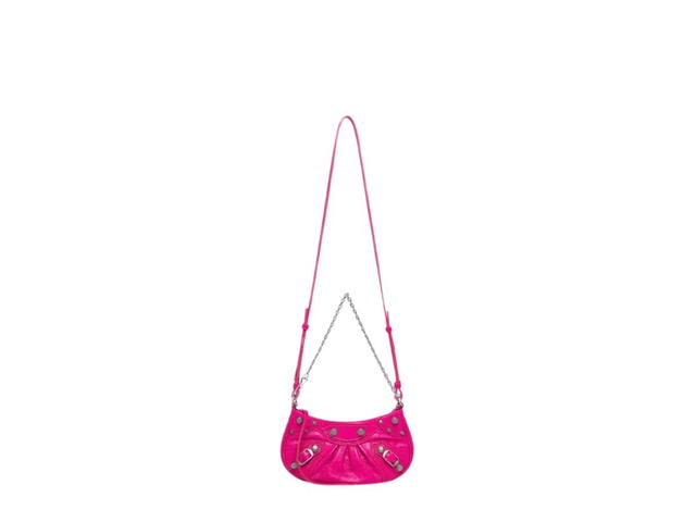 Balenciaga Balenciaga Le Cagole Mini Bag In Pink Arena Lambskin With Age Silver Hardware - view 4