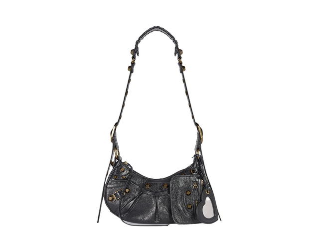 Balenciaga Balenciaga Le Cagole XS Shoulder Bag Arena Lambskin Black Aged-Gold Hardware - view 1