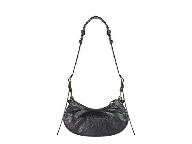 Balenciaga Balenciaga Le Cagole XS Shoulder Bag Arena Lambskin Black Aged-Gold Hardware - view 2
