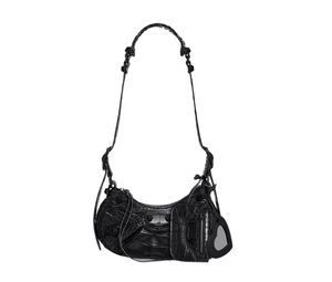 Buy Balenciaga Le Cagole Xs Shoulder Bag In Extra Supple Crocodile Embossed Calfskin Black Matte Hardware Black at Sasom – Authentic and Ready to Ship
