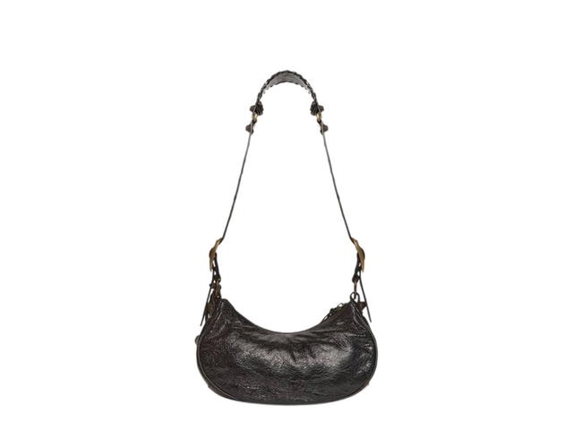 Balenciaga Balenciaga Le Cagole XS Shoulder Bag In Lambskin And Charm Detail With Aged-Gold Hardware Black - view 2