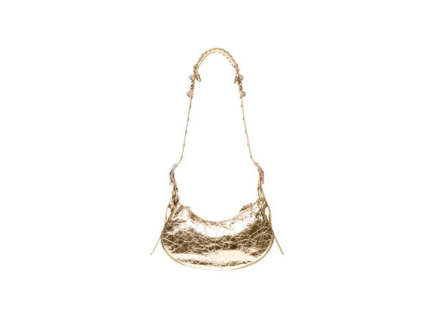 Balenciaga Balenciaga Le Cagole XS Shoulder Bag Metallized With Rhinestones Gold - view 2