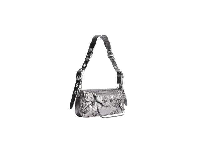 Balenciaga Balenciaga Le Cagole XS Sling Bag In Silver Metallized Arena Lambskin With Aged-Silver Hardware - view 2