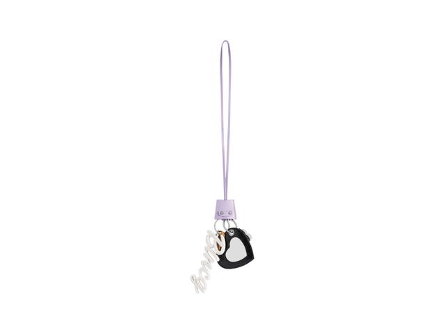 Balenciaga Balenciaga Le City Charm Heart In Light Purple And Black Arena Lambskin - view 1