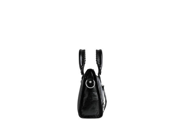 Balenciaga Balenciaga Le City Small Bag In Black Arena Lambskin With Shiny Silver Hardware - view 3