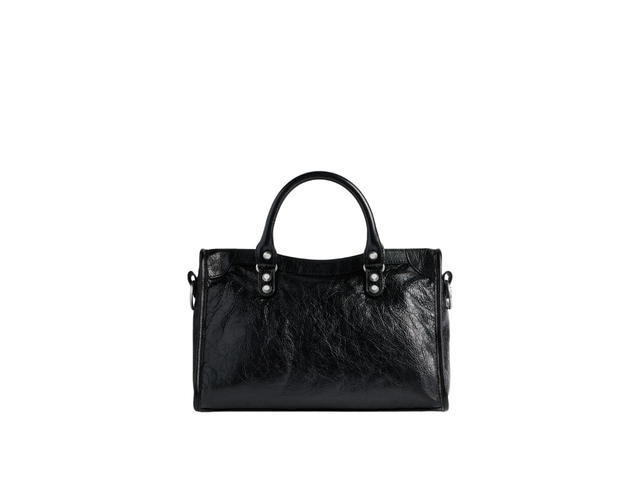 Balenciaga Balenciaga Le City Small Bag In Black Arena Lambskin With Shiny Silver Hardware - view 4