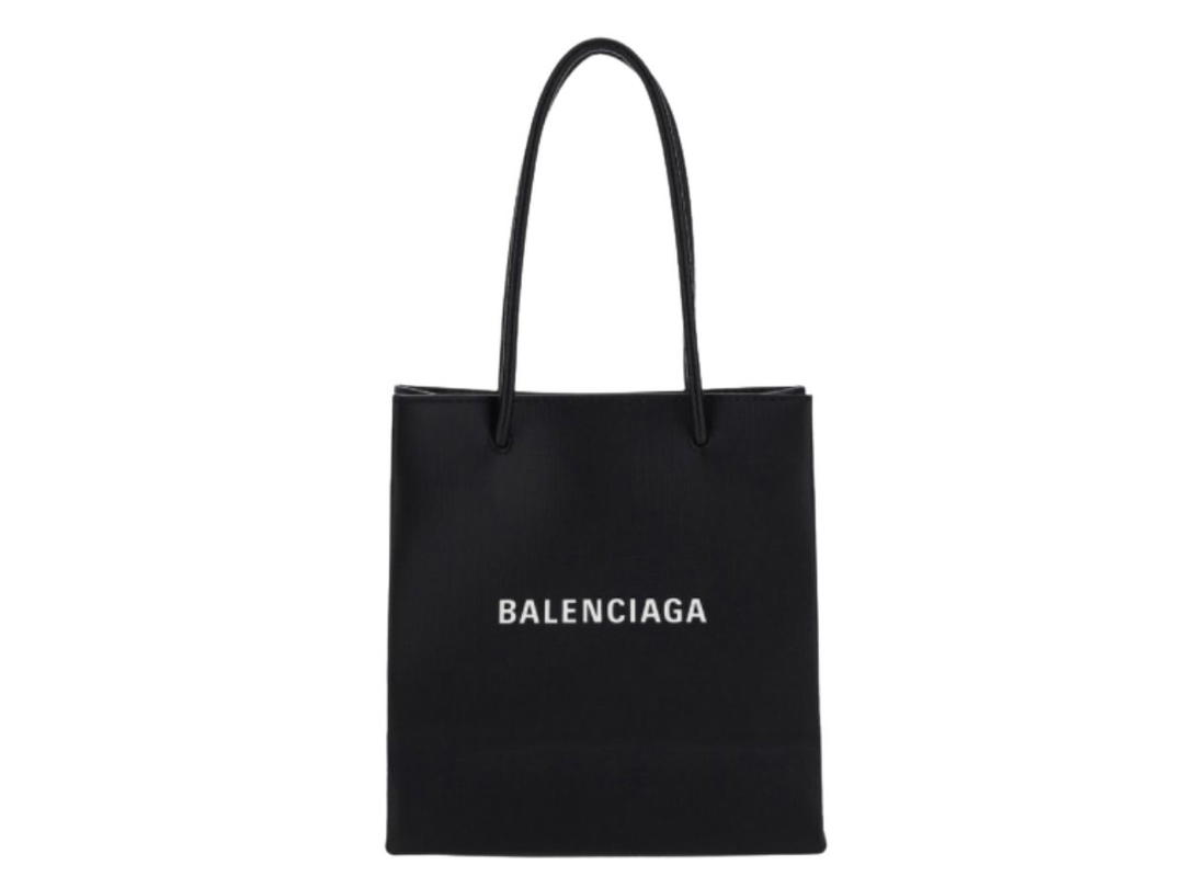Balenciaga Balenciaga leather bag handbag tote shopping north south xxs Black