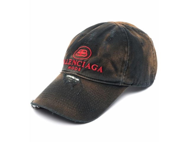 Balenciaga Balenciaga Logo Embroidered Distressed Cap - view 1