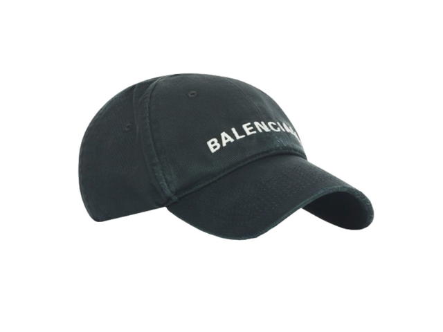 Balenciaga Balenciaga Logo Front Cap Glow In The Dark In Black - view 2