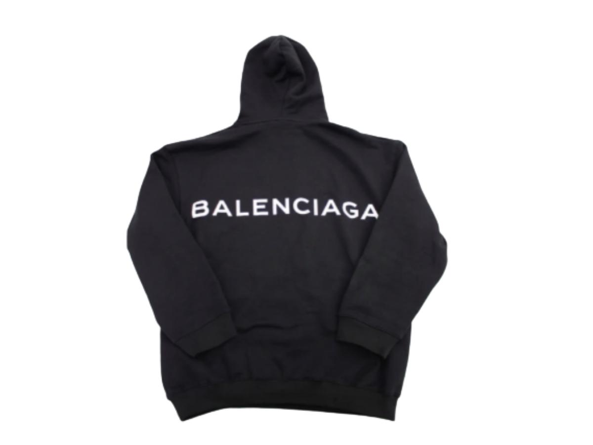 Balenciaga Balenciaga Logo Hoodie Black