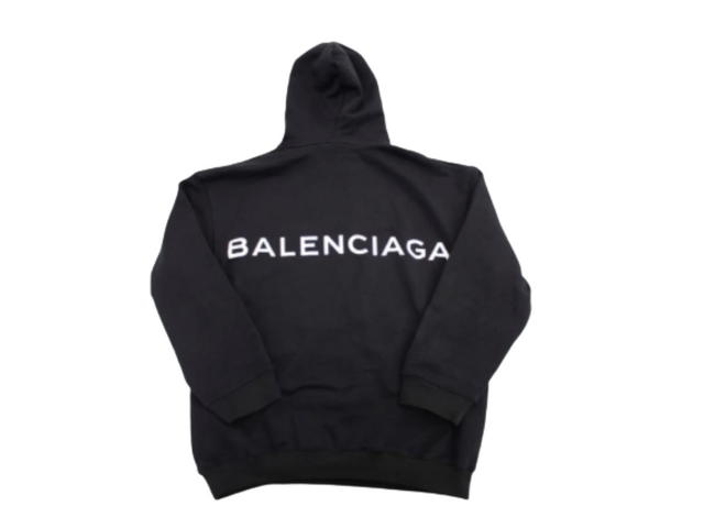 Balenciaga Balenciaga Logo Hoodie Black - view 1