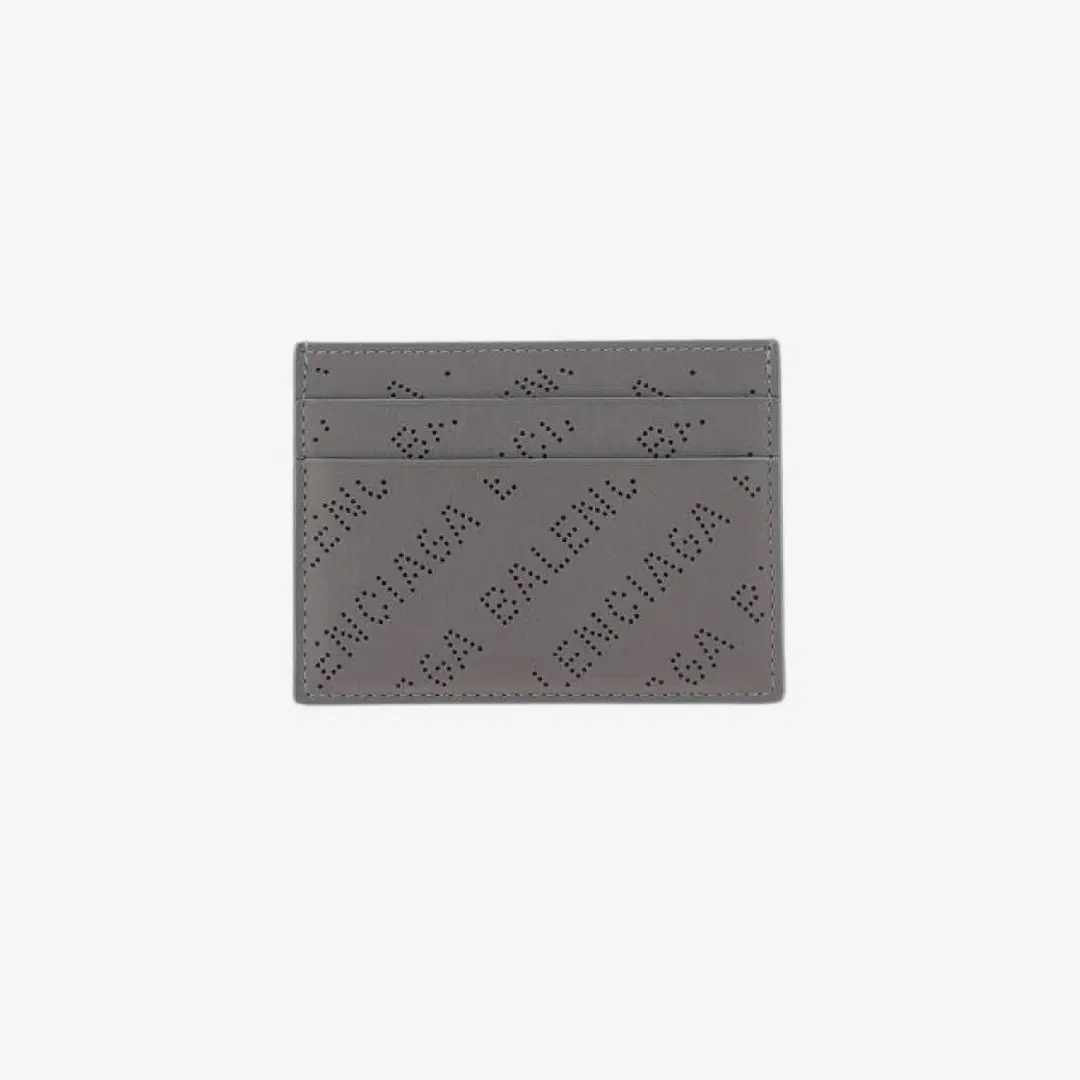 Balenciaga Balenciaga Logo Perforated Cash Card Holder Dark Grey