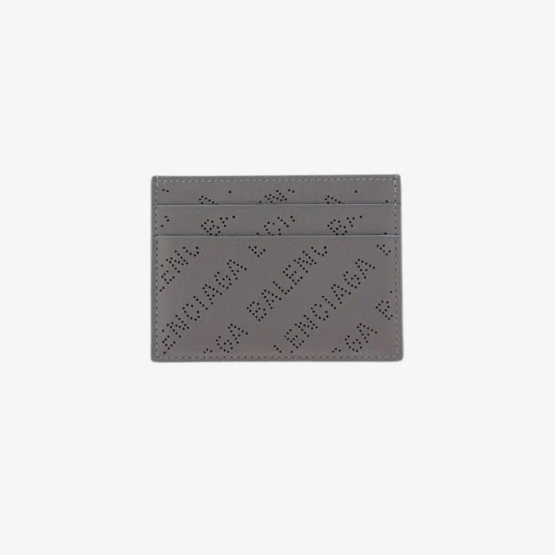 Balenciaga Balenciaga Logo Perforated Cash Card Holder Dark Grey