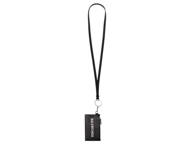 Balenciaga Balenciaga Logo Print Lanyard Cardholder - view 3
