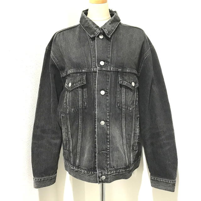 Balenciaga BALENCIAGA Logo Strauss 18AW G Jean Denim Jacket Gray 529177 - view 1
