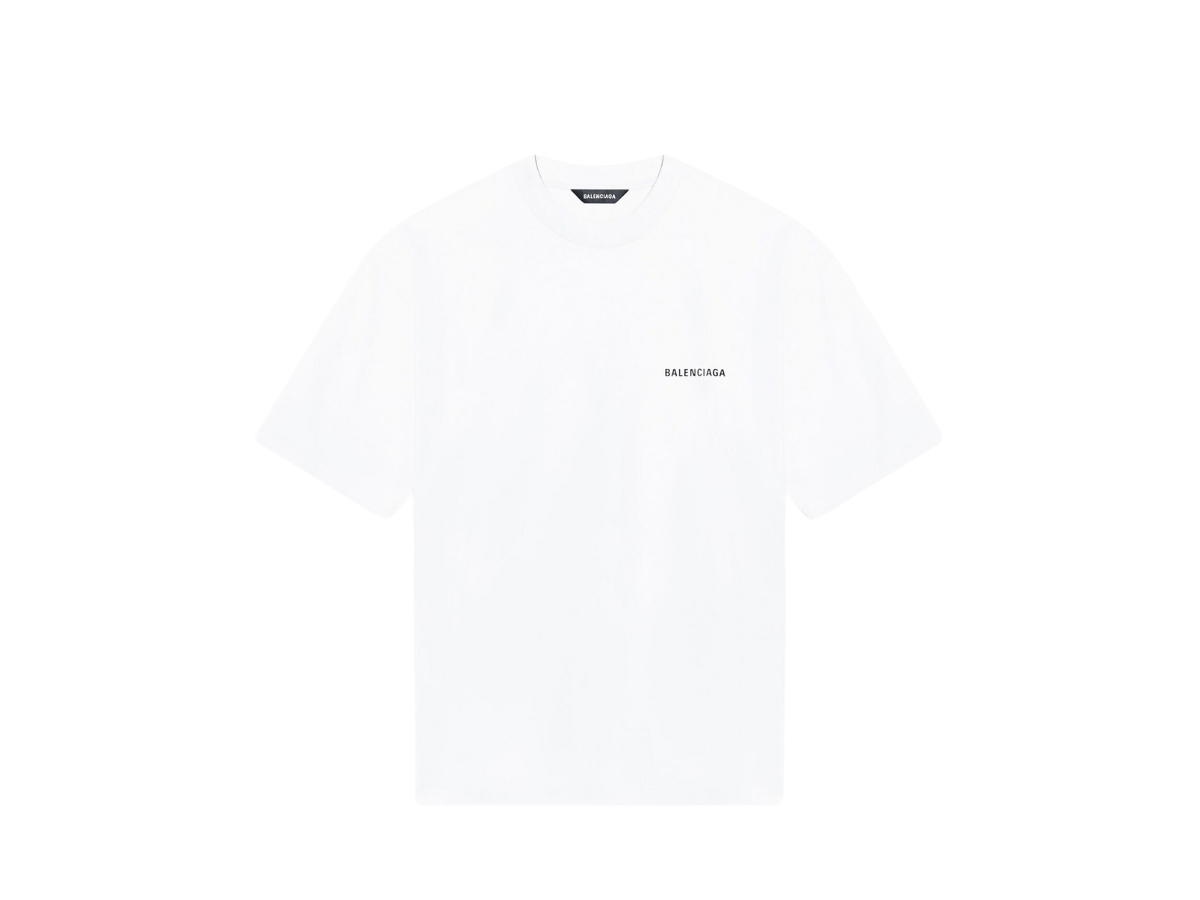 Balenciaga Balenciaga Logo T-Shirt Medium Fit White Vintage Jersey