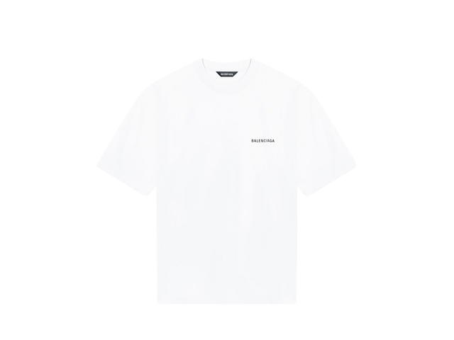 Balenciaga Balenciaga Logo T-Shirt Medium Fit White Vintage Jersey - view 1