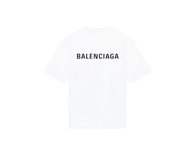 Balenciaga Balenciaga Logo T-Shirt Medium Fit White Vintage Jersey - view 2