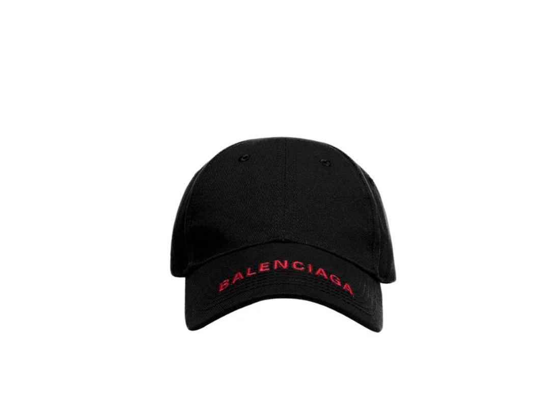 Balenciaga Balenciaga Logo Visor Cap Black-Red