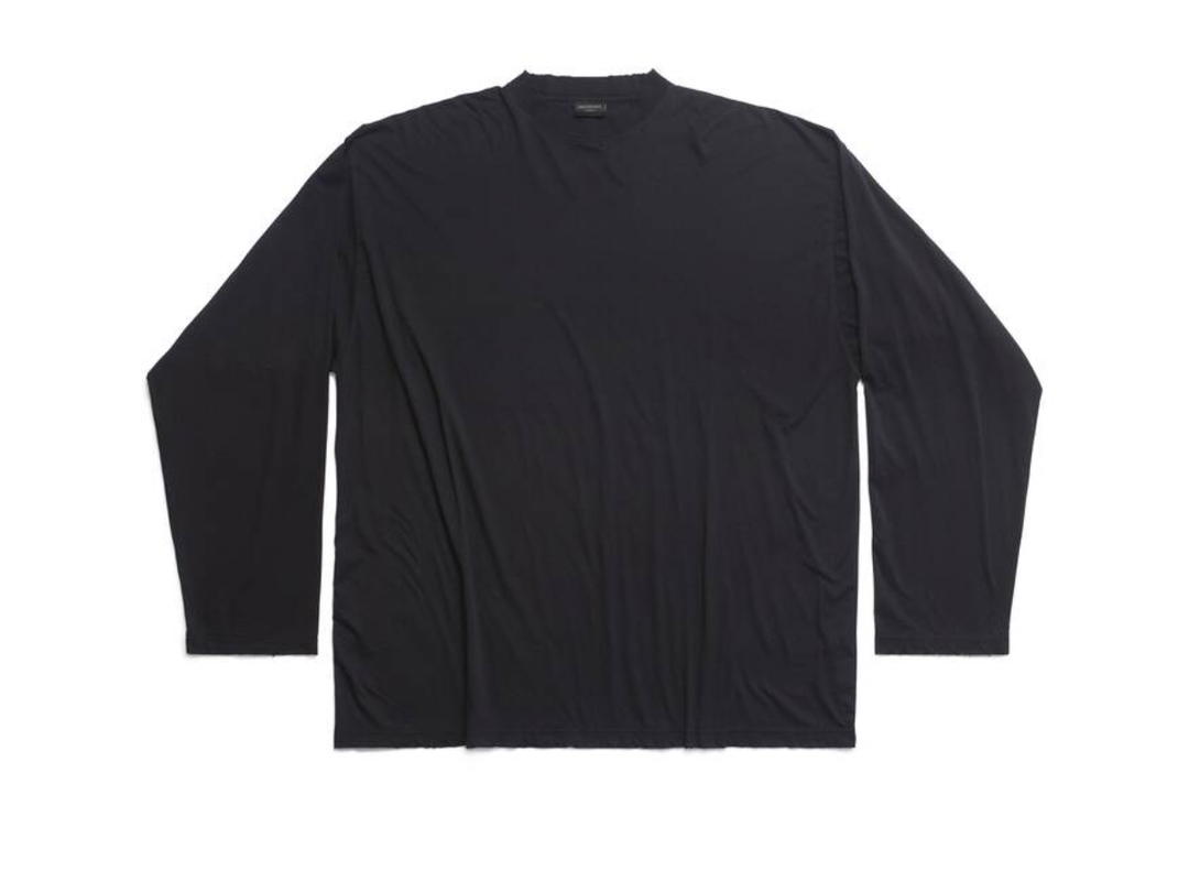 Balenciaga Balenciaga Long Sleeve T-shirt Oversized Black Faded