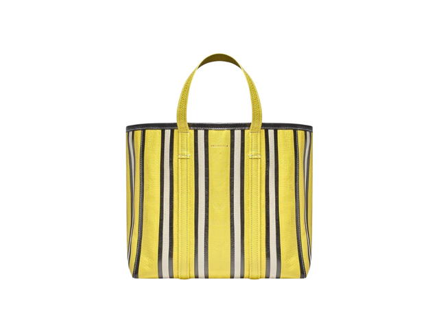 Balenciaga Balenciaga Medium East-West Shopper Bag In Leather Black White Yellow - view 1