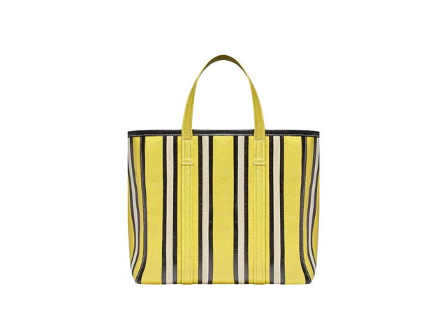 Balenciaga Balenciaga Medium East-West Shopper Bag In Leather Black White Yellow - view 2