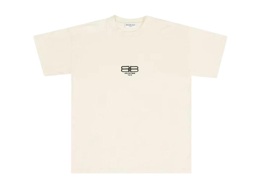 Balenciaga Balenciaga Medium Fit T-Shirt Beige