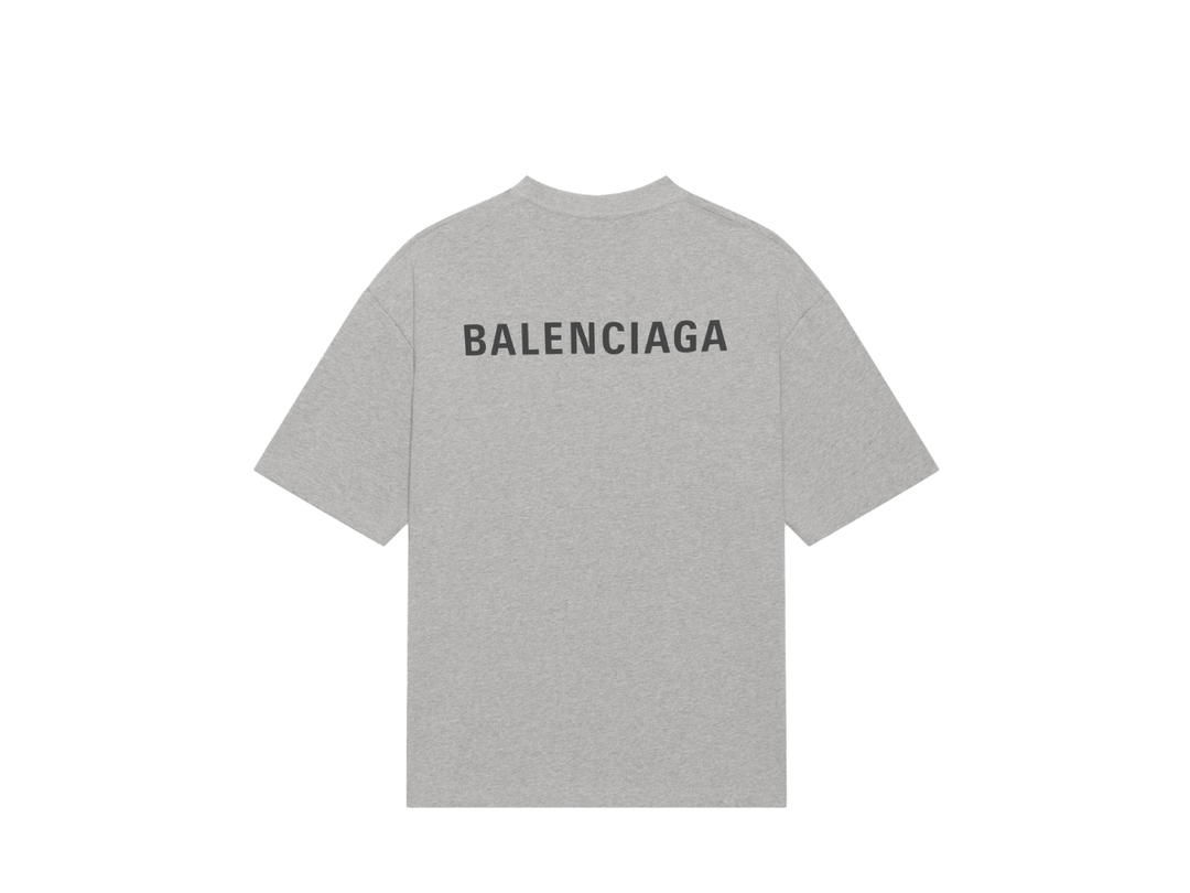 Balenciaga Balenciaga Medium Fit T-Shirt Grey And Black Vintage Jersey