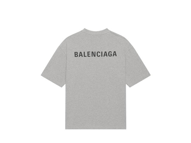 Balenciaga Balenciaga Medium Fit T-Shirt Grey And Black Vintage Jersey - view 1
