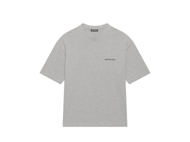 Balenciaga Balenciaga Medium Fit T-Shirt Grey And Black Vintage Jersey - view 2