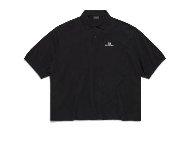 Balenciaga Balenciaga Men's Bb Classic Balenciaga Polo Shirt Oversized Black - view 1
