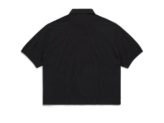 Balenciaga Balenciaga Men's Bb Classic Balenciaga Polo Shirt Oversized Black - view 2