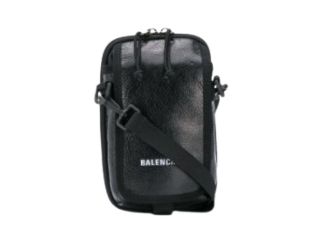Balenciaga Balenciaga Men's Black Explorer Crossbody Pouch