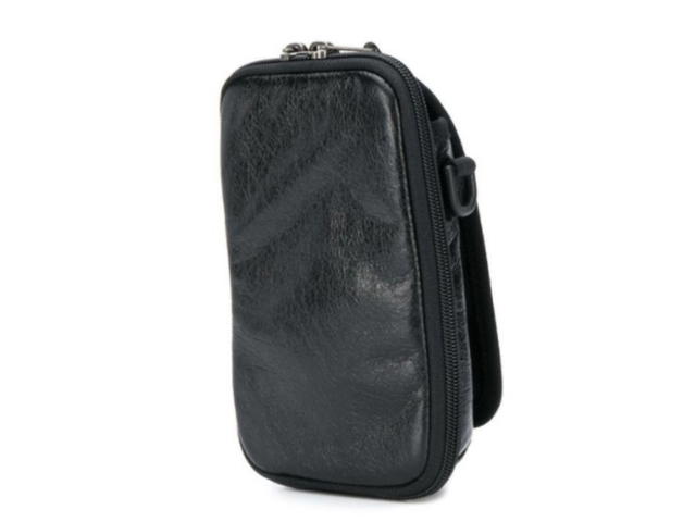 Balenciaga Balenciaga Men's Black Explorer Crossbody Pouch - view 2