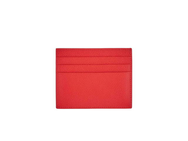 Balenciaga Balenciaga Men's Cash Card Holder In Red Snd Black Grained Calfskin With Split Red - view 2
