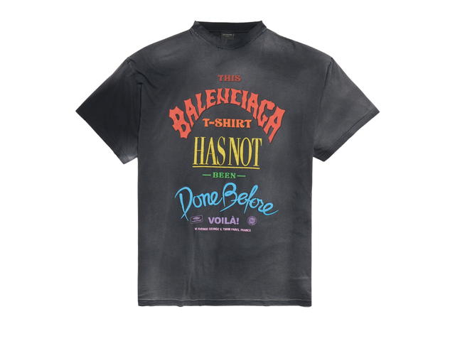 Balenciaga Balenciaga Men's Not Been Done T-shirt Oversized Black - view 1