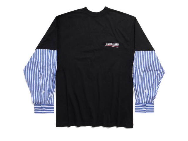 Balenciaga Balenciaga Men's Political Campaign Layered T-shirt Black - view 1