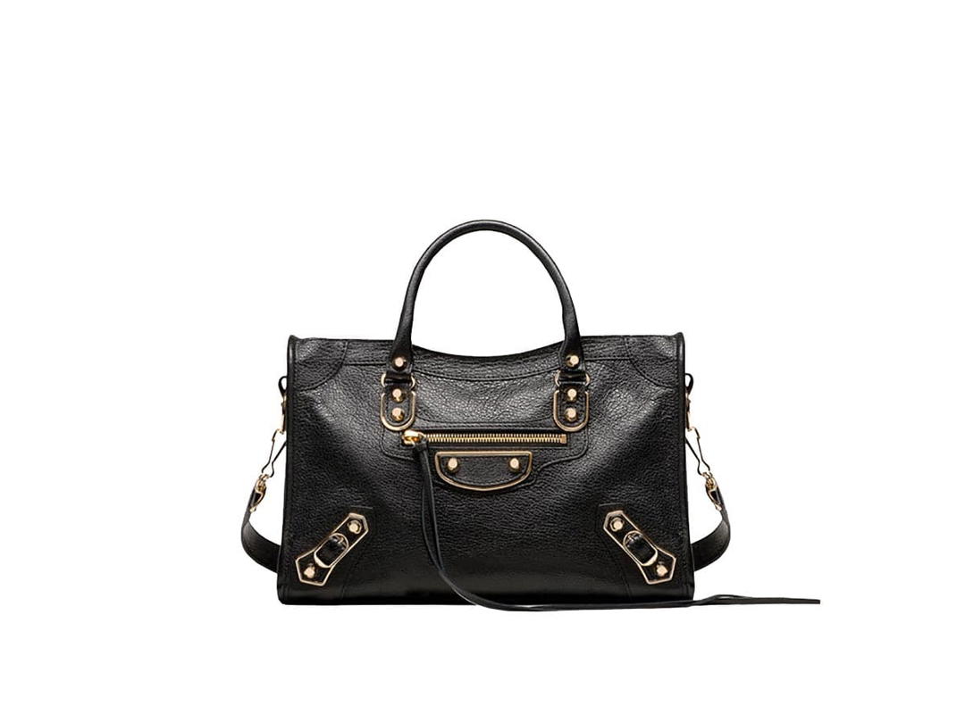 Balenciaga Balenciaga Metallic Edge City Small Shoulder Bag Black/Gold
