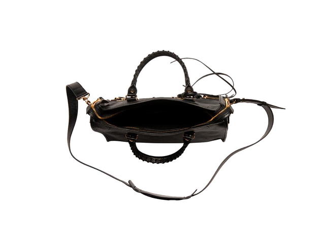 Balenciaga Balenciaga Metallic Edge City Small Shoulder Bag Black/Gold - view 2