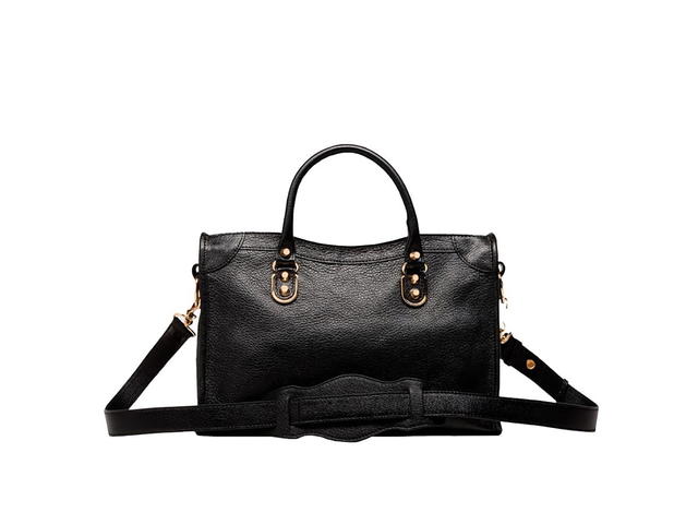 Balenciaga Balenciaga Metallic Edge City Small Shoulder Bag Black/Gold - view 3