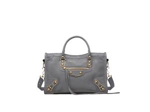 Buy Balenciaga Metallic Edge Small City Shoulder Bag Gris Acier/Gold at Sasom – Authentic and Ready to Ship