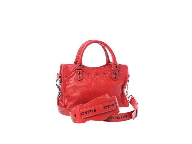 Balenciaga Balenciaga Mini Classic City Bag In Leather With Silver-Tone Hardware Red - view 2