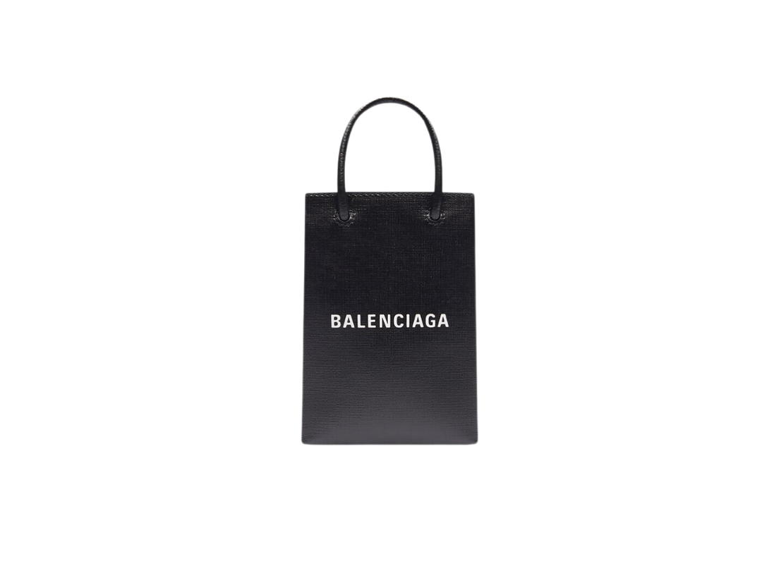 Balenciaga Balenciaga Mini Shopping Bag In Black Squared Calfskin