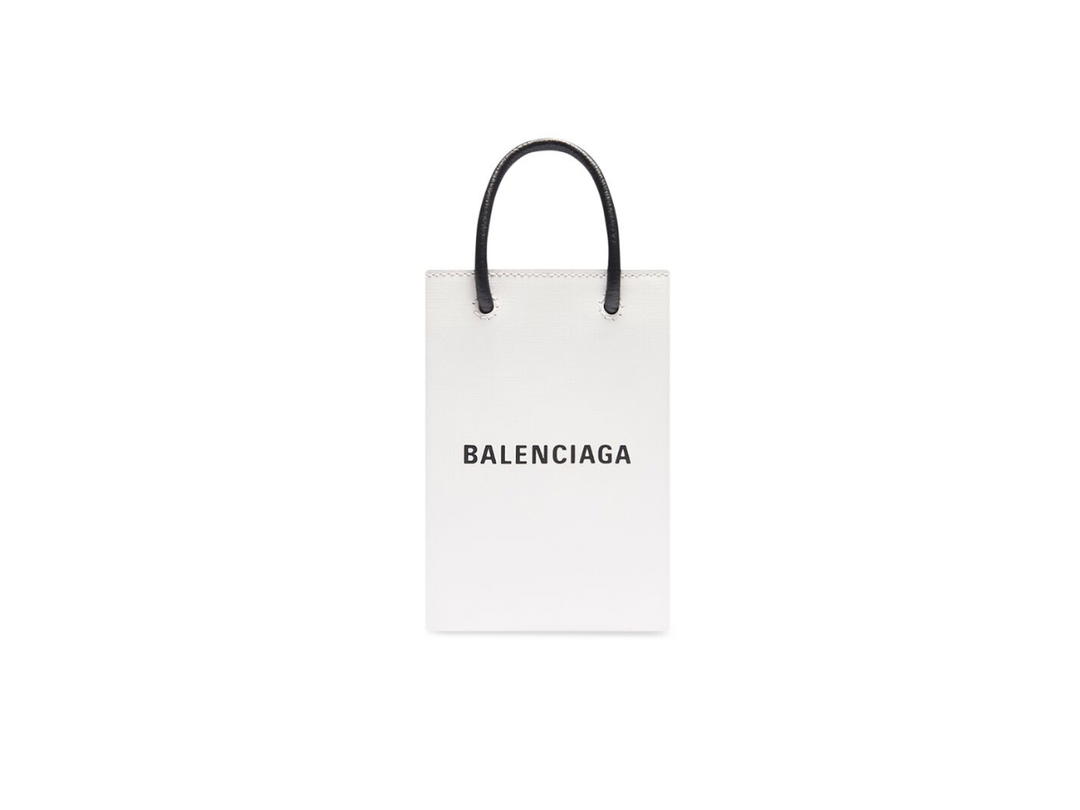 Balenciaga Balenciaga Mini Shopping Bag In White Squared Calfskin