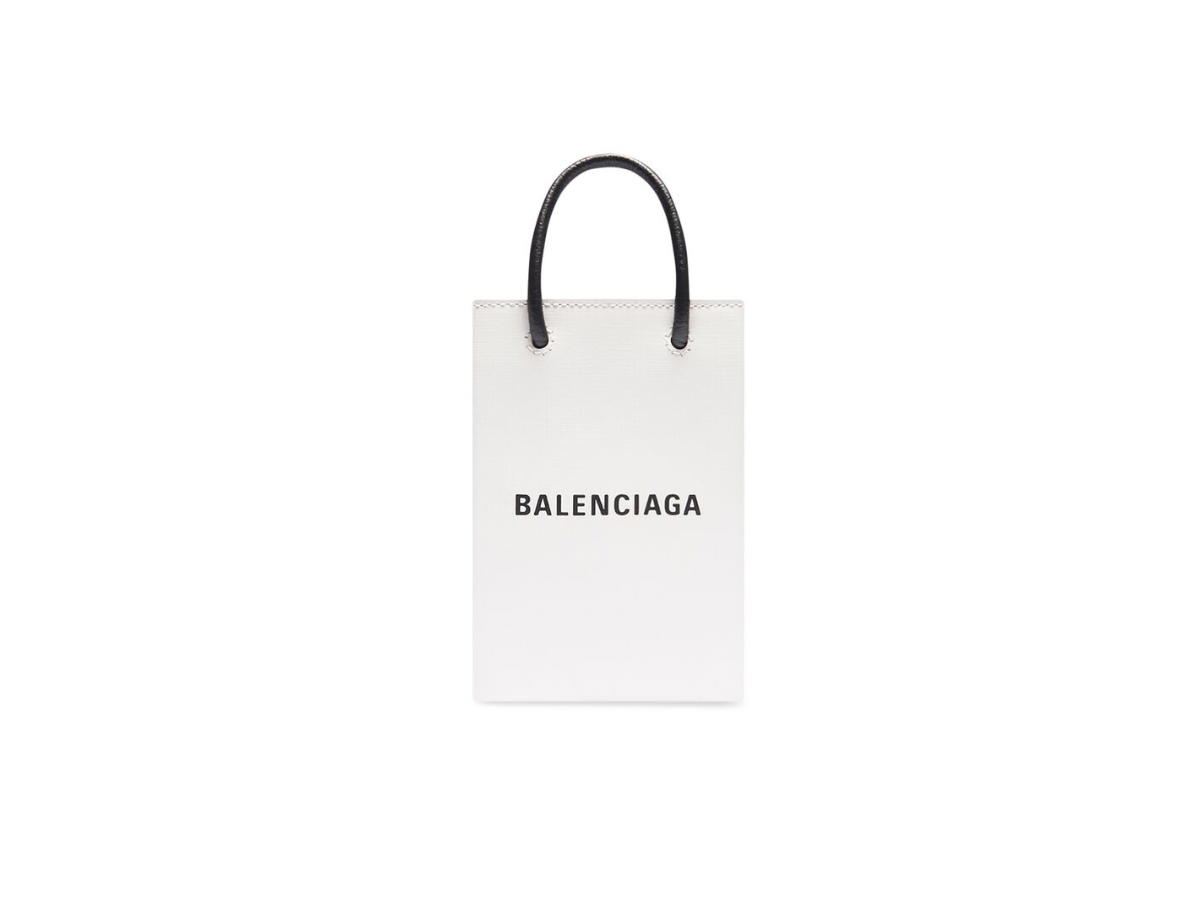 Balenciaga Balenciaga Mini Shopping Bag In White Squared Calfskin